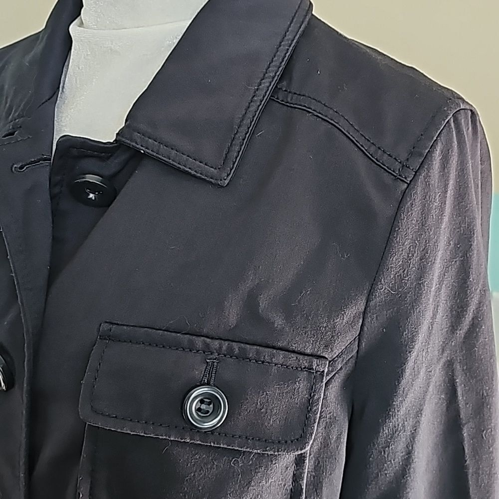 Apostrophe Lightweight Button Front Lined Long Sl… - image 3